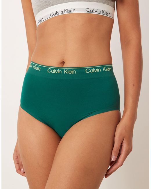Calvin Klein Green Shapewear High Waisted Brief