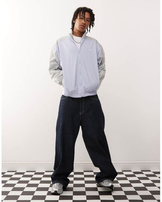 Nike White Club Woven Track Jacket for men