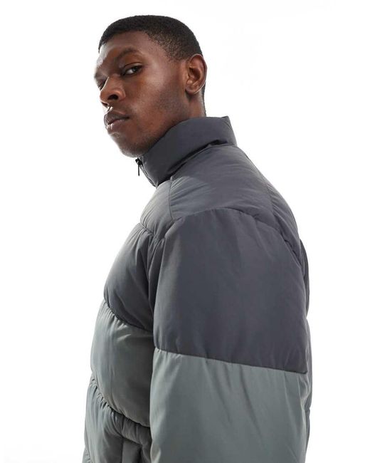 Jack & Jones Gray Puffer Jacket for men