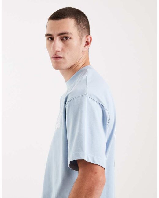 Nike Blue Solo Fleece Graphic Back Print T-Shirt for men