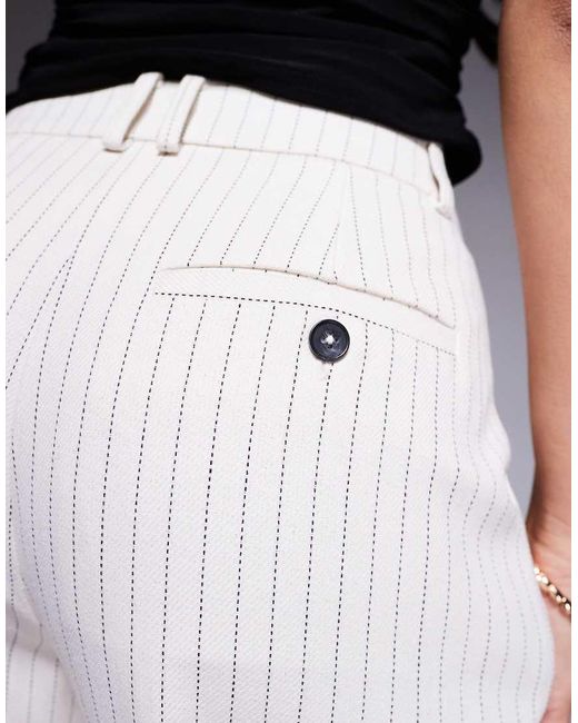ASOS Blue Tailored Straight Leg Trousers Co-Ord With Pleat Detail
