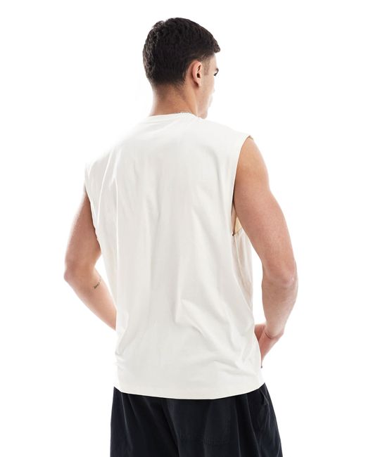 ASOS – oversize-tanktop in White für Herren