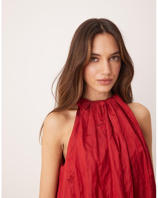 Mango Red – capsule – ramie-minikleid