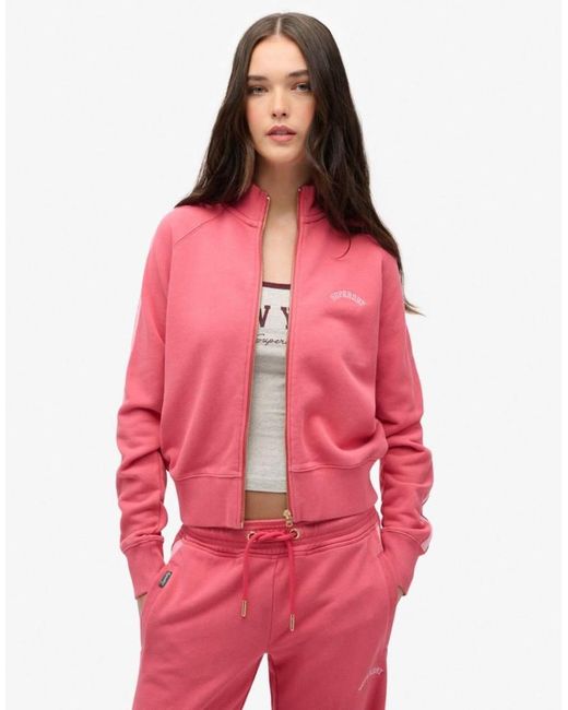 Superdry Red Essential Logo Track Top