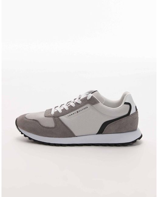 Tommy Hilfiger Gray Runner Trainers for men
