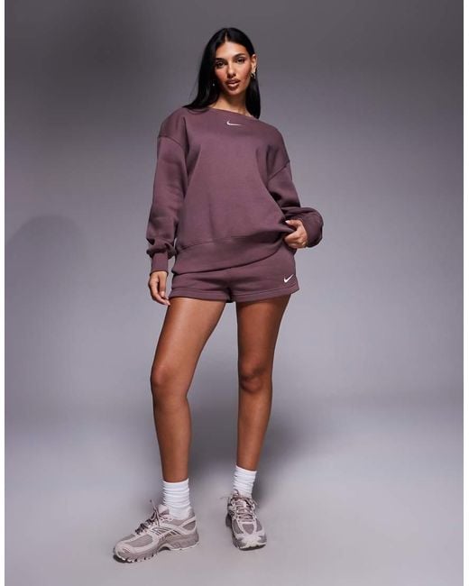 Nike Purple Phoenix Fleece Oversized Sweatshirt