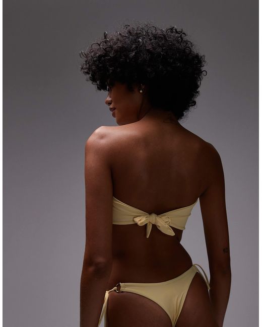 TOPSHOP Brown Thailand Thong Bikini Bottoms