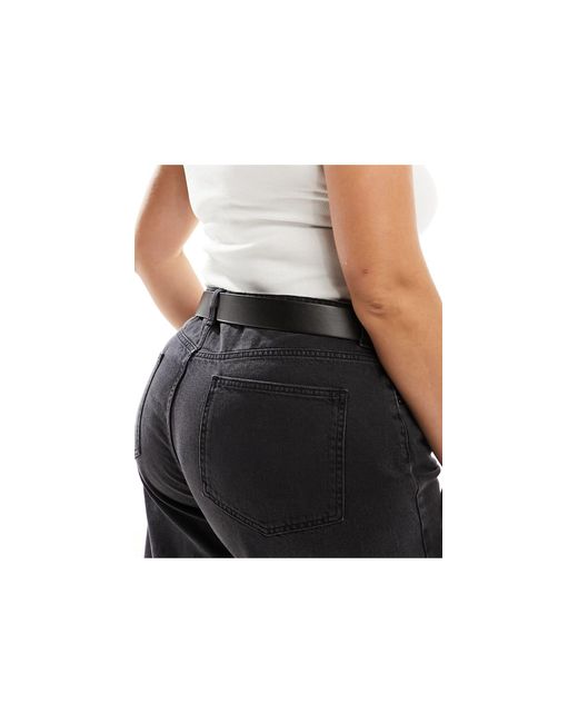Asos design curve - ceinture taille et hanches pour jean avec boucle  rectangulaire ASOS en coloris Noir | Lyst