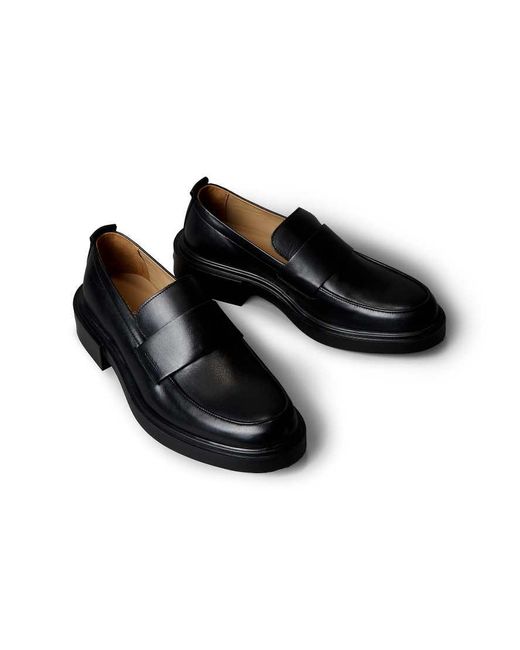 Calvin Klein Black Jeans Cupped Band Detail Loafers for men