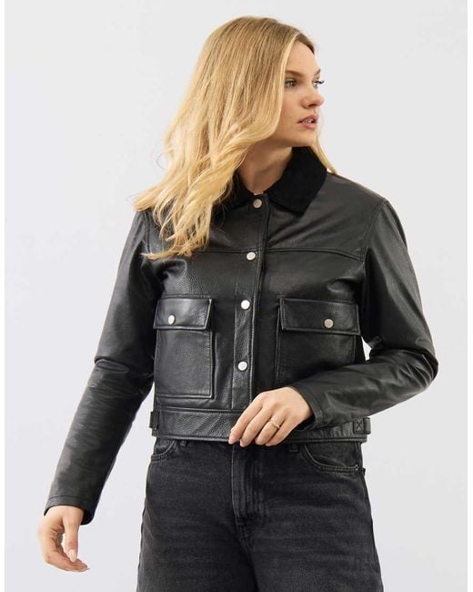 Bolongaro Trevor Gray Real Leather Caris Trucker
