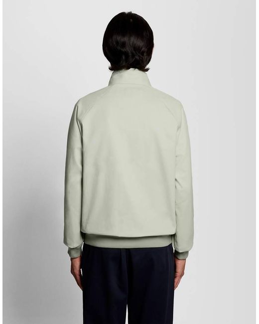 Lyle & Scott White Mid Jackets Cotton Harrington Jacket for men