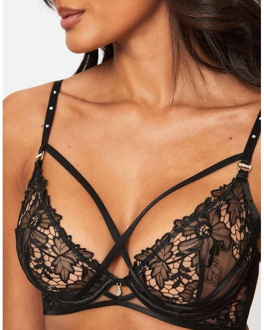 Ann Summers Black Untold Desire Non Padded Plunge Bra