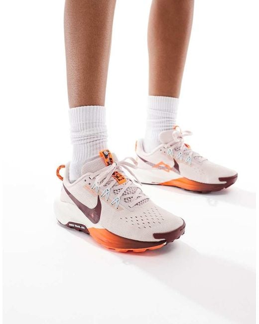 Nike White Reactx Pegasus Trail 5 Trainers
