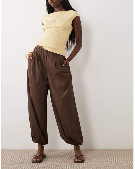 Threadbare Broek Met Ballonpijpen in het Brown