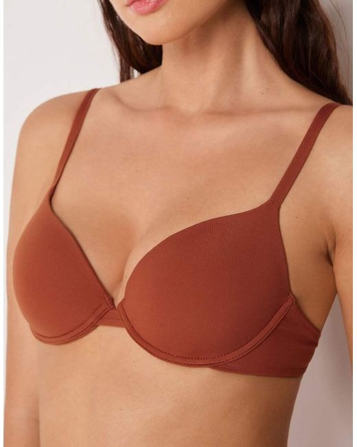 Calzedonia Brown Premium Fit Push Up Bikini Top