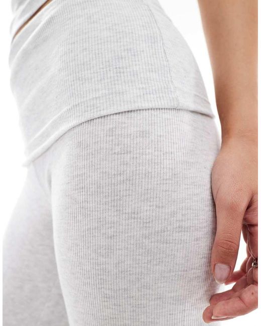 Cotton On White Sleep Recovery Roll Waist Pant