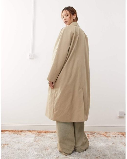 Weekday Natural Nara Oversized Car Coat
