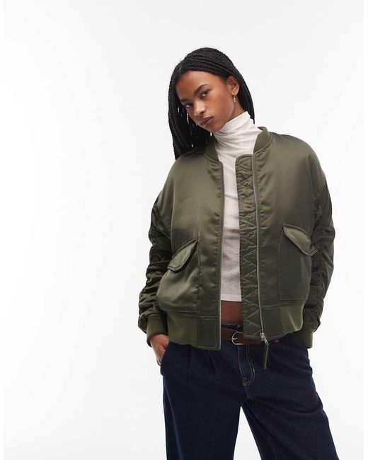 Chaqueta Bomber Técnica De Satén Andy De Levi's de color Blue