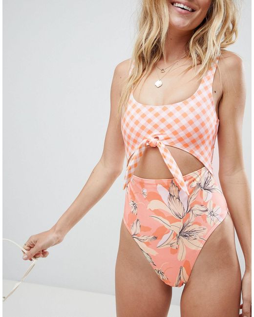 swimsuit tie front