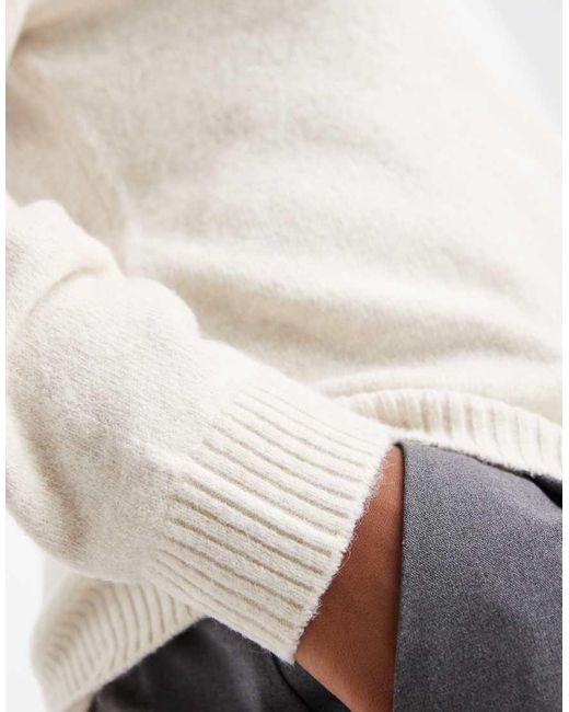 Vero Moda White Soft Round Neck Knitted Jumper
