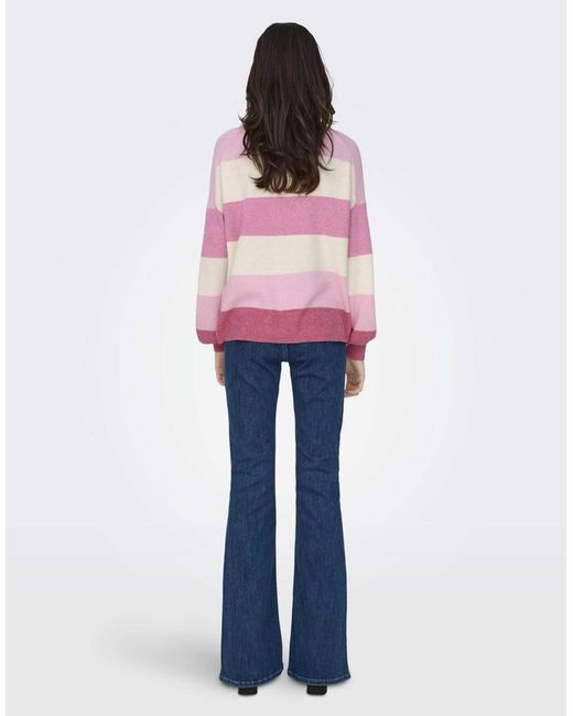 Pull en maille ONLY en coloris Pink
