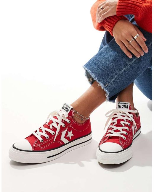 Zapatillas De Deporte Rojas Star Player 76 Ox De Converse de color Blue
