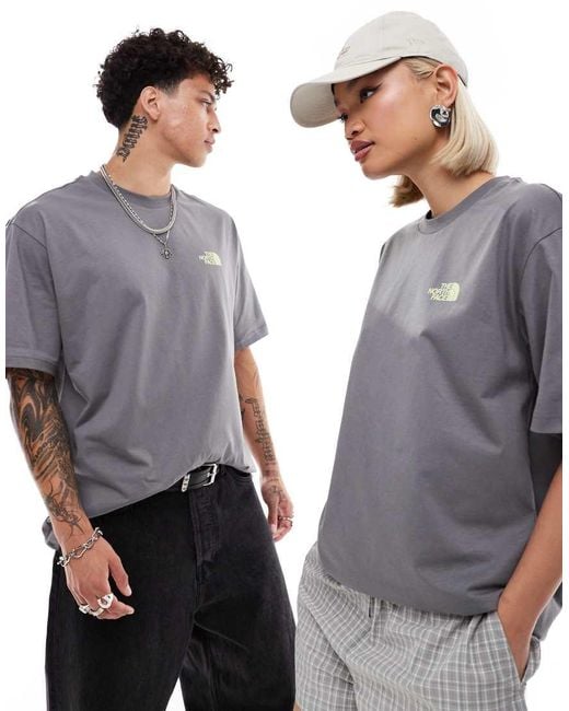 The North Face Gray Exotic Days Backprint Oversized T-Shirt