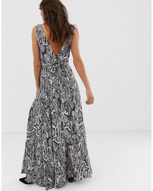 river island snake print maxi dress