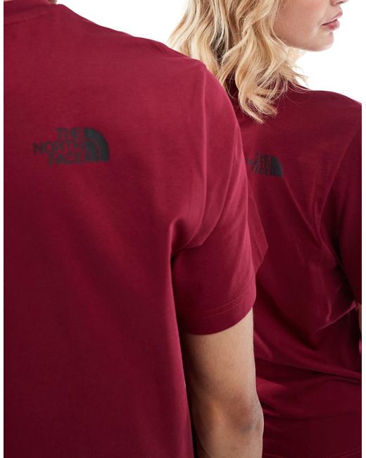 The North Face Red Simple Dome Logo T-Shirt