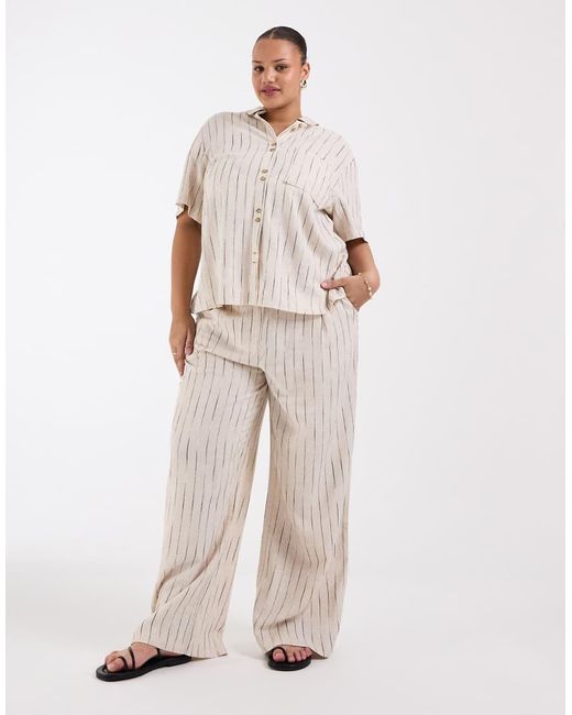 ASOS White Asos Design Curve Relaxed Shirt