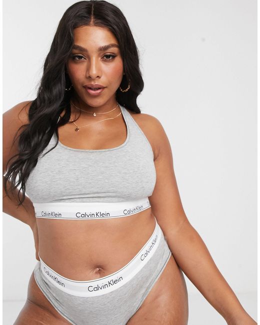 Illuminate subway Himself Brassière grande taille moderne en coton Coton Calvin Klein en coloris Gris | Lyst Illuminate subway Himself Brassière grande taille moderne en coton Coton Calvin Klein en coloris Gris | Lyst