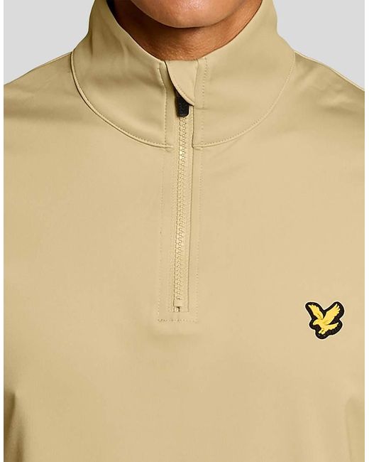 Lyle & Scott Natural Mid Layers Golf Core Quarter Zip Midlayer for men