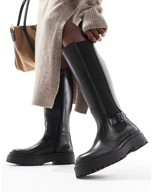 Barbour Black Alicia Tall Chelsea Boots