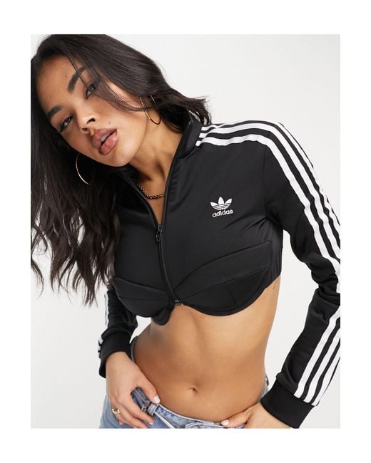 Adidas Originals Black X Jeremy Scott Cropped Track Jacket