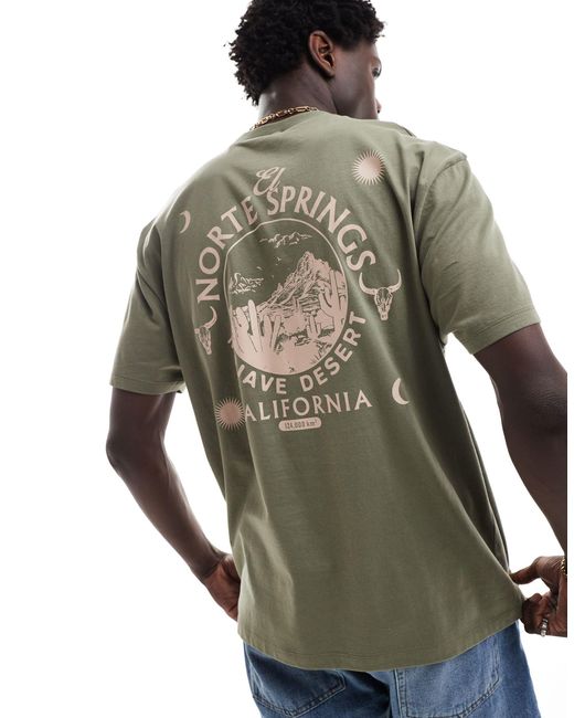 ASOS Green Relaxed T-shirt for men