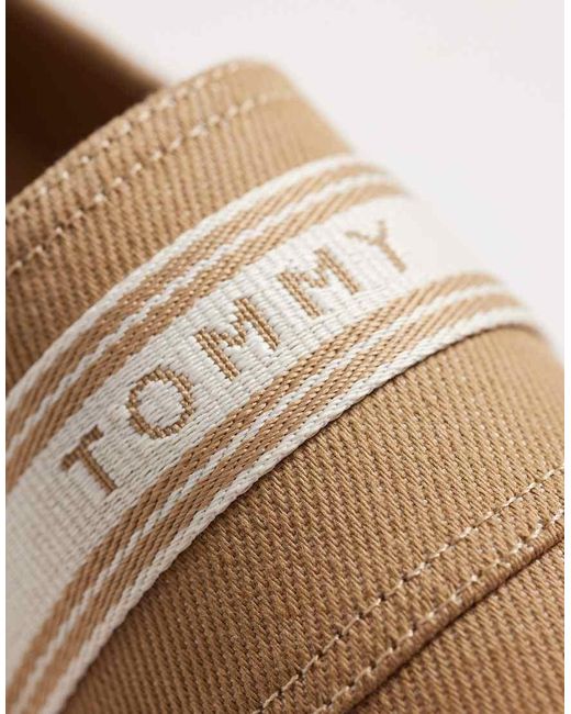 Tommy Hilfiger Brown Logo Espadrilles