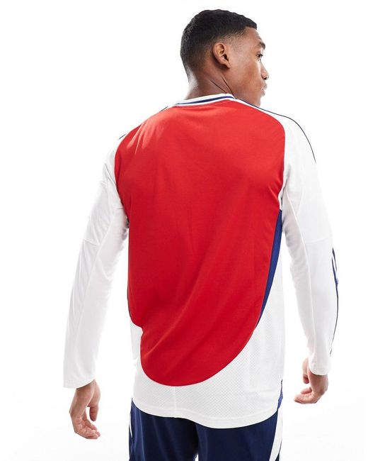 Adidas Originals Red Adidas Football Arsenal 24/25 Long Sleeve Home Jersey for men