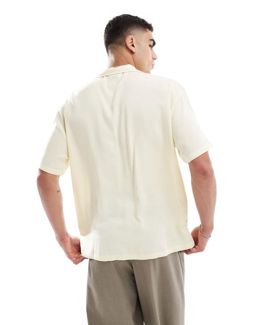 Dr. Denim Dr. denim – madi – kurzärmliges, locker geschnittenes freizeithemd in White für Herren