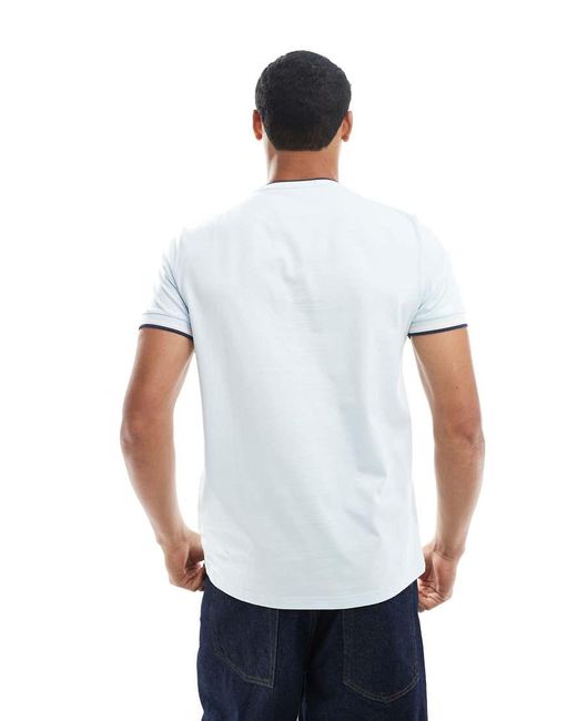 Camiseta Con Dos Rayas En De Fred Perry de hombre de color White