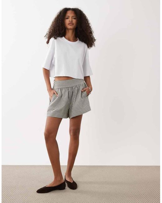 Cotton On Gray Crop Tee