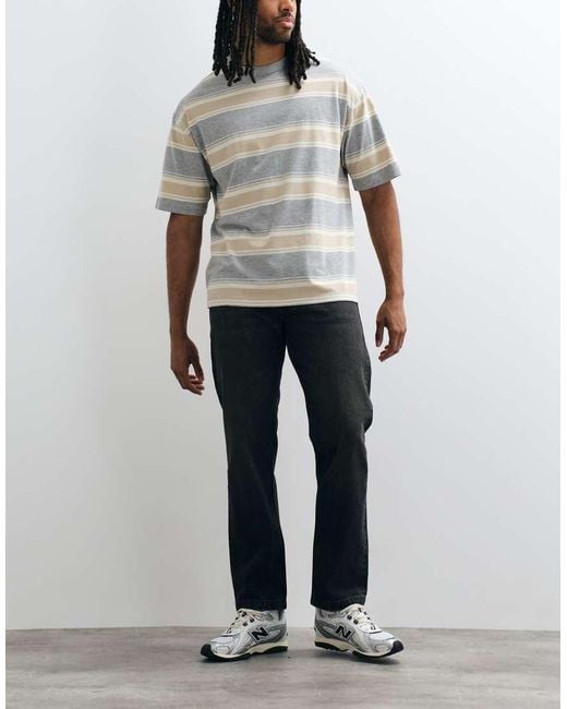 Jack & Jones Gray Chris Straight Jeans for men