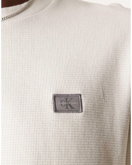 Calvin Klein – langärmliges oberteil in White für Herren