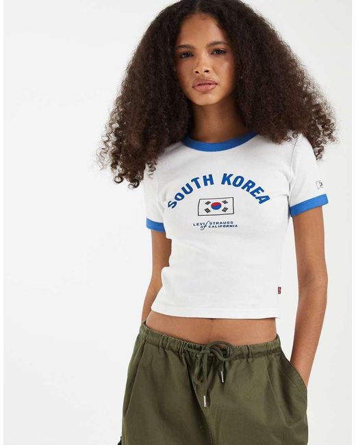Levi's Blue Mini Ringer Graphic Tee