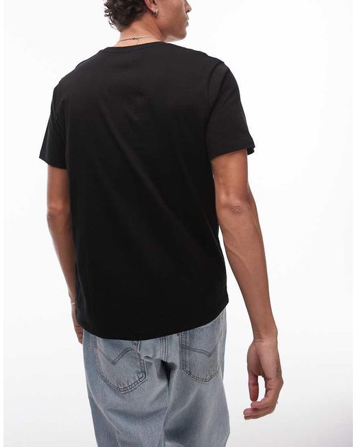 Topman Set Van 3 T-Shirts Met Normale Pasvorm in het Black voor heren