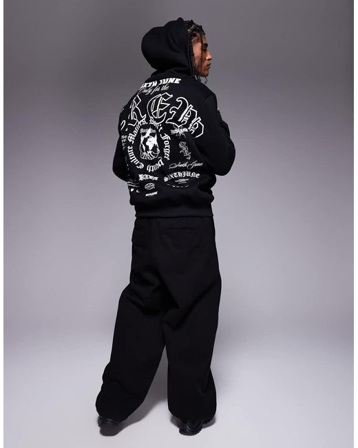 Sixth June Hoodie Met Logoprint Op De Achterkant in het Blue voor heren