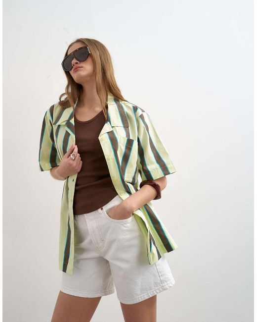 TOPSHOP White Linen Resort Shirt