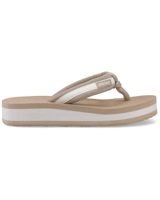 Rocket Dog White Monica Nylon Pu Sandal