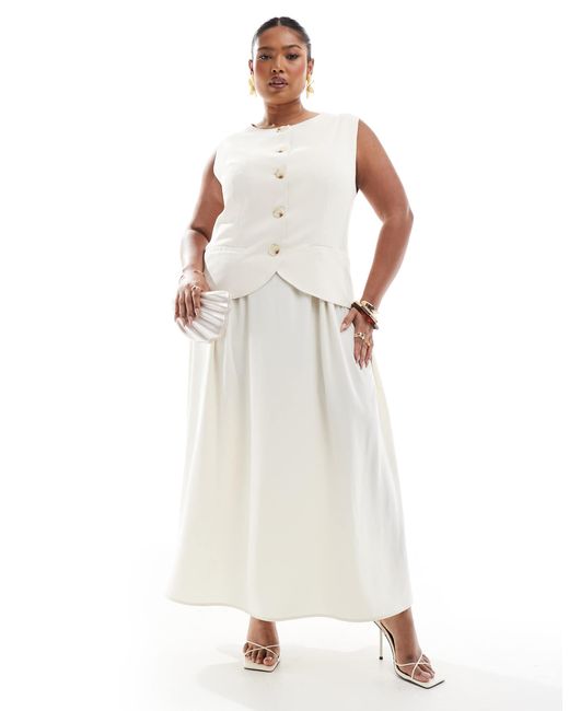 Renee Studio White Renée studio plus – exklusiv – elegantes maxikleid