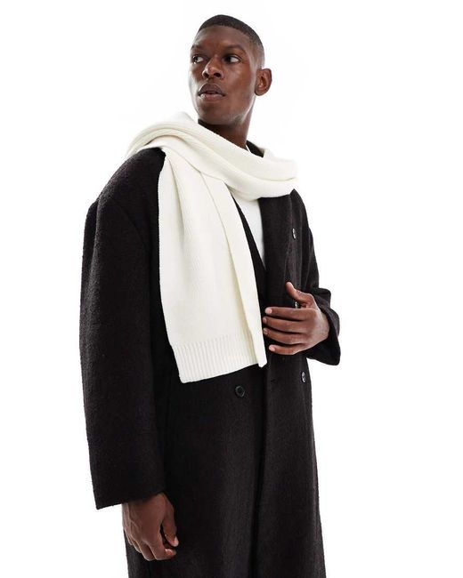 ASOS Black Knitted Scarf for men