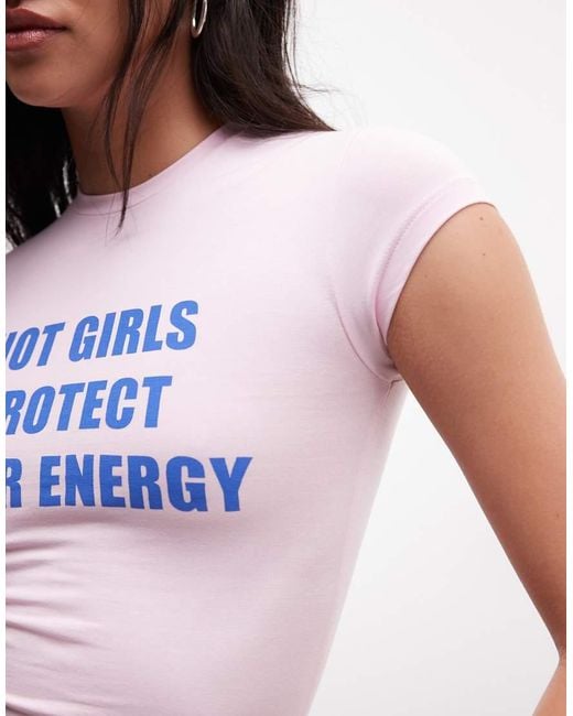 Collusion Purple Hot Girls Protect Their Energy Baby Tee